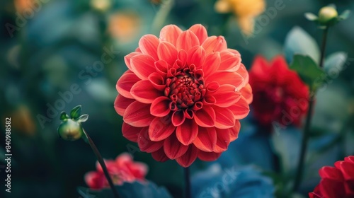 Vibrant flower blossoming in a garden