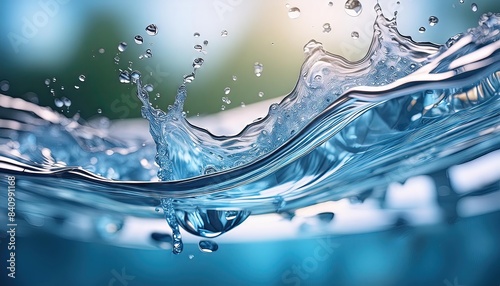 Crystal Clear Water Splash Photography photo