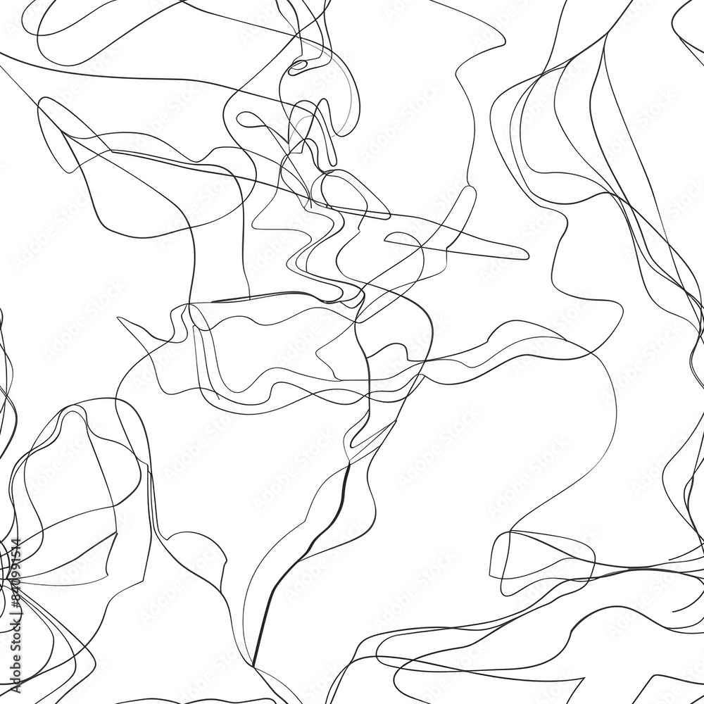 An abstract line drawing of a ballerina mid-pirouette, with the dancer's form and tutu rendered in graceful, flowing lines that capture the elegance of the movement. Minimal pattern banner wallpaper,