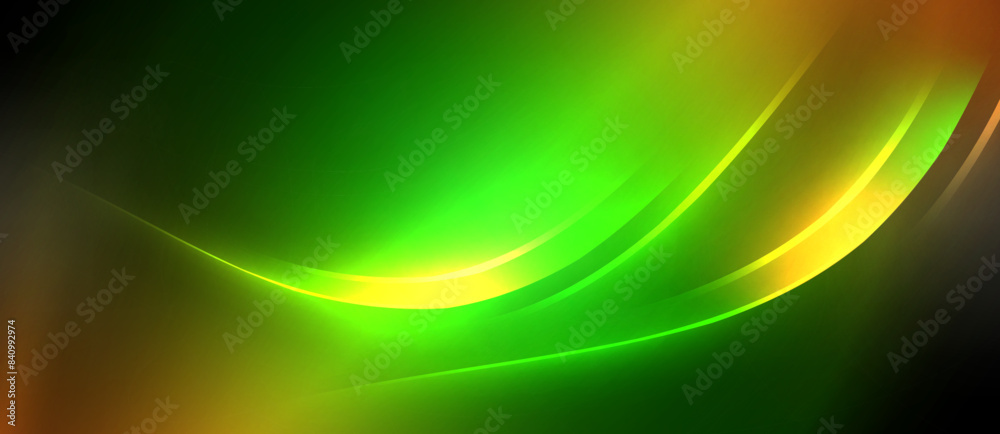 Neon glowing circle rays, light round lines in the dark, planet style neon wave lines. Energetic electric concept design for wallpaper, banner, background Neon glowing circle rays, light round lines in the dark, planet style neon wave lines. Energetic electric concept design for wallpaper, banner, background