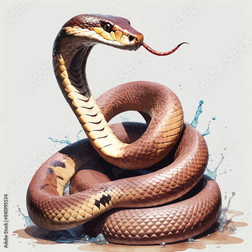 Snake Cobra Ilustration Design Very Cool