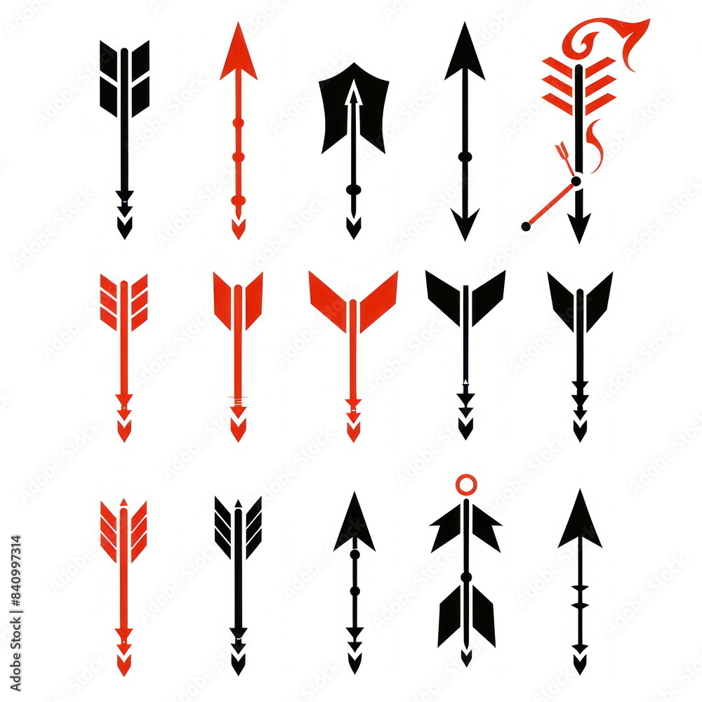 Collection of icon arrow on white background Collection of icon arrow on white background