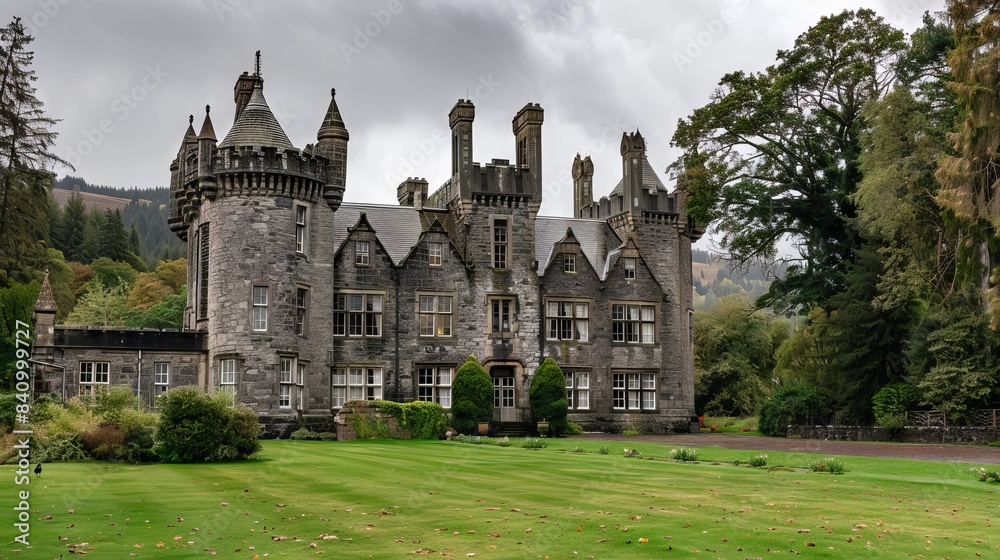 Historical castle landscape