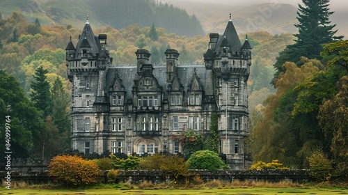 Historical castle landscape photo