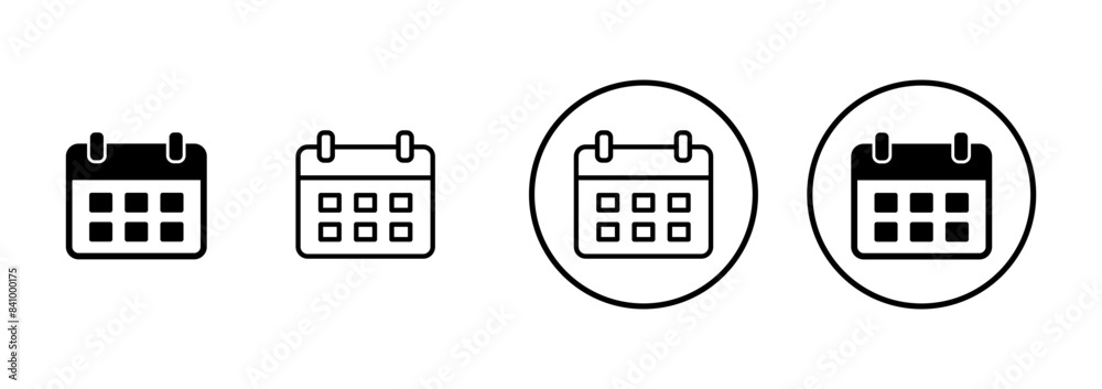calendar icon vector isolated on white background. Calender symbol. Calendar vector icon. Deadline. Date. Time