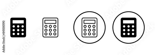 Calculator icon vector isolated on white background. Calculator vector icon. Accounting icon