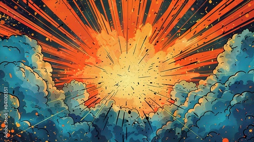 Nebula Nova: Comic-Inspired Stars and Bursting Smoke