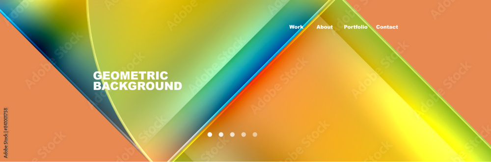 Round triangles and squares web site page template. Vector Illustration For Wallpaper, Banner, Background, Card, Book Illustration, landing page Round triangles and squares web site page template. Vector Illustration For Wallpaper, Banner, Background, Card, Book Illustration, landing page
