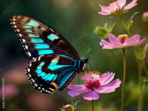 Butterfly Stock Photo, 
Butterfly, Beauty In Nature, Flower, Butterflies, Generated By Ai.
