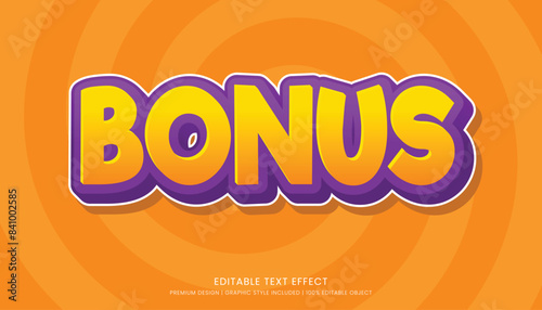 bonus editable 3d text effect template bold typography and abstract style drinks logo and brand 