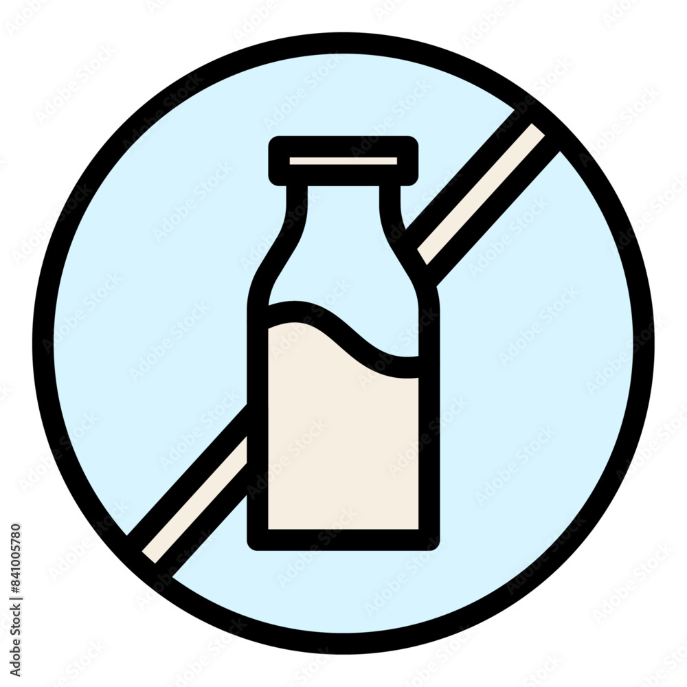 Lactose-Free Milk dual tone icon design Lactose-Free Milk dual tone icon design