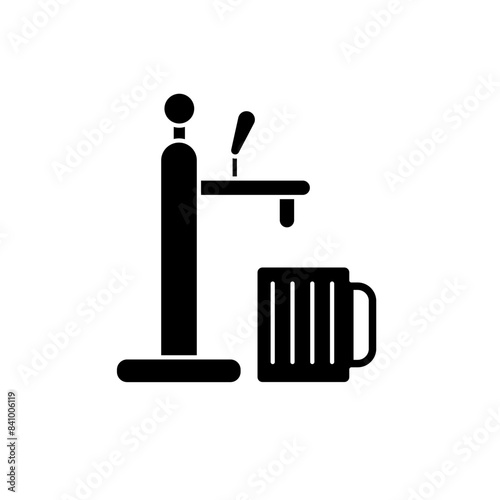draught beer concept line icon. Simple element illustration. draught beer concept outline symbol design.