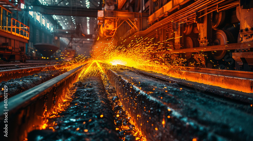 steel industry created with Generative AI technology