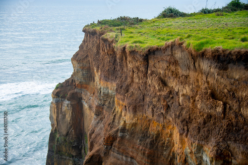 Geological Sedimentary Layers in Cliff