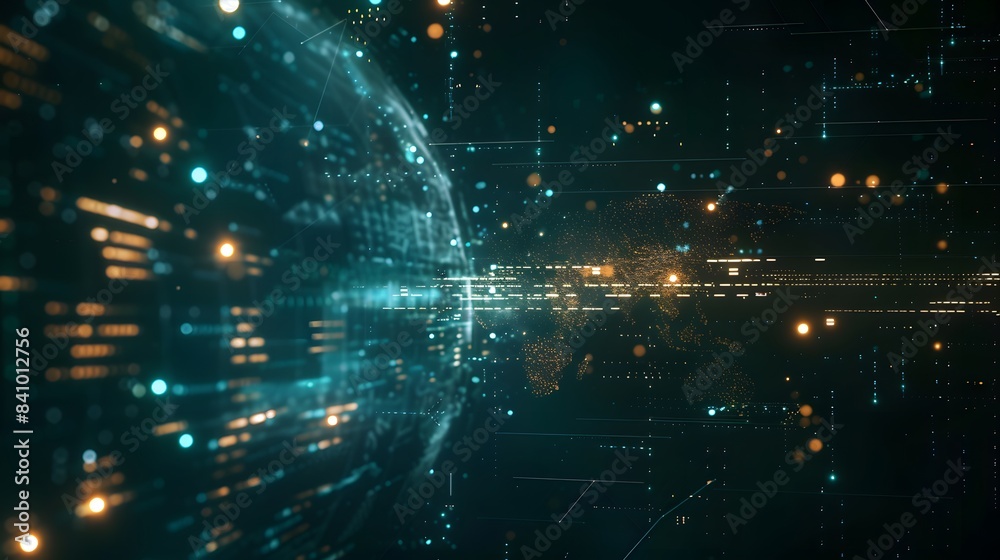 Obraz premium bid data background