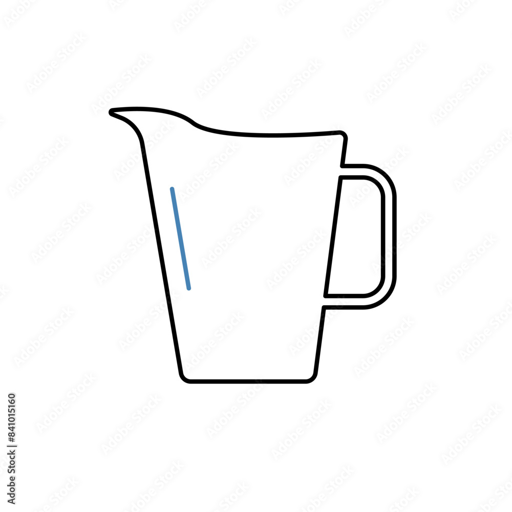 beer pitcher concept line icon. Simple element illustration. beer pitcher concept outline symbol design. beer pitcher concept line icon. Simple element illustration. beer pitcher concept outline symbol design.