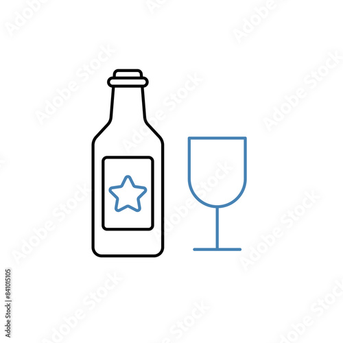 craft beer concept line icon. Simple element illustration. craft beer concept outline symbol design.