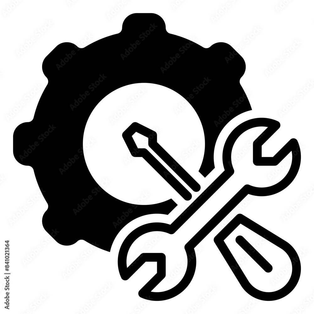 Maintenance icon, glyph icon style Maintenance icon, glyph icon style