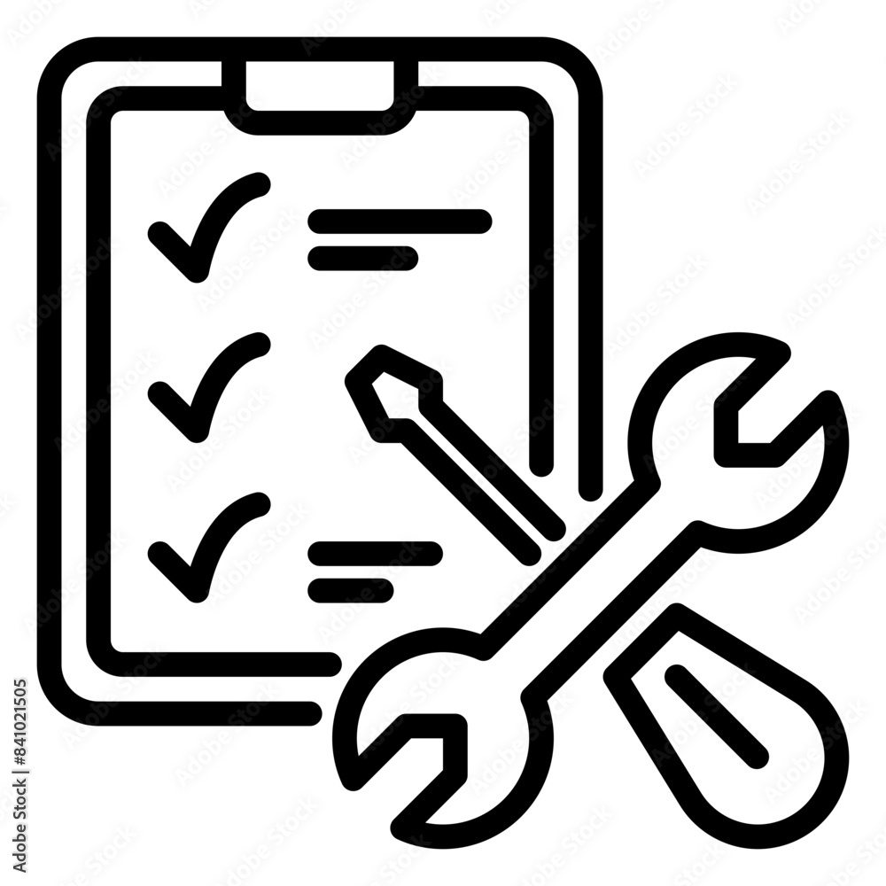 Checklist icon, line icon style Checklist icon, line icon style