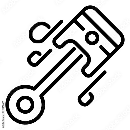 Piston icon, line icon style