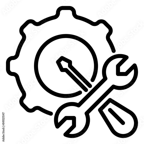Maintenance icon, line icon style