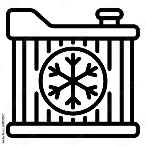 Car Radiator icon, line icon style