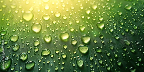 Wallpaper Mural water drops on green background  very clear high,  rain, macro, nature, wet, leaf, liquid, texture, bubble, fresh, light, drops, pattern Torontodigital.ca