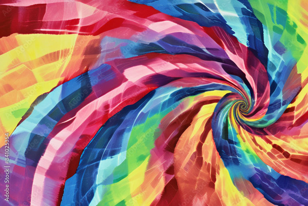 Obraz premium tie-dye-spiral-textured-overlay