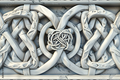 Intertwined Chains and Ropes on Yacht and Sailboat photo