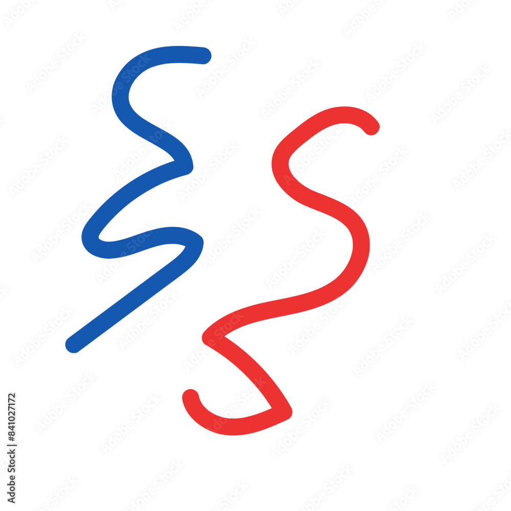 Blue red decorative lines graphic vector Blue red decorative lines graphic vector