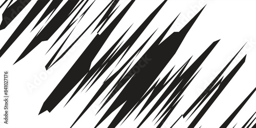 Wallpaper Mural Wide vector black and white abstract modern sports background with diagonal lines. Vector illustration Torontodigital.ca