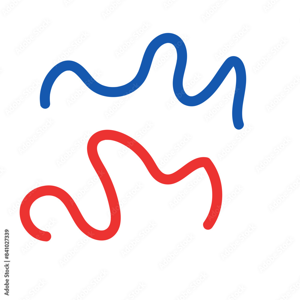 Blue red decorative lines graphic vector Blue red decorative lines graphic vector