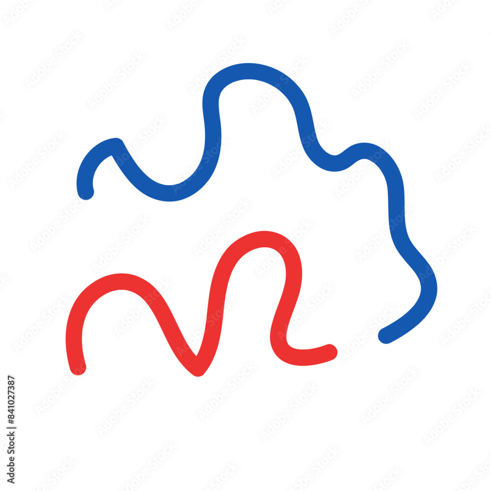 Blue red decorative lines graphic vector Blue red decorative lines graphic vector