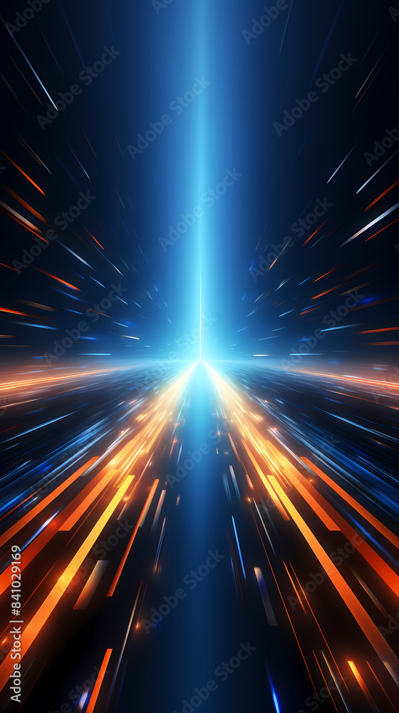 Obraz premium glowing technology lines background