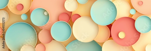 Pastel candy color background, abstract , 2D flat illustration, constructivism, no shadow, no gradation cute, Digital art