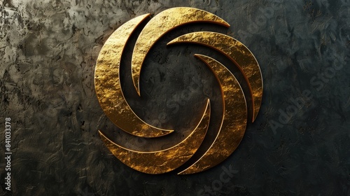 Top company logo design in gold