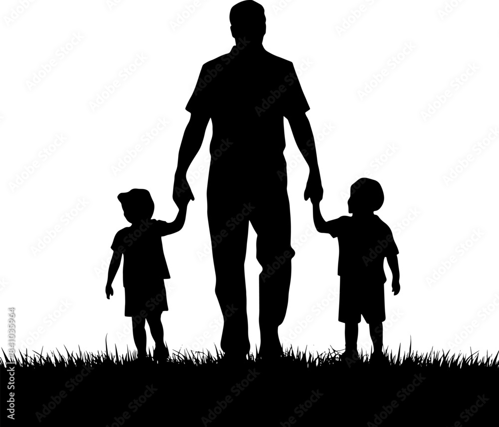 Happy father's day. Father's day silhouette clip art, illustration, photo. Flyer, banner or poster. Vector illustration. Happy father's day. Father's day silhouette clip art, illustration, photo. Flyer, banner or poster. Vector illustration.