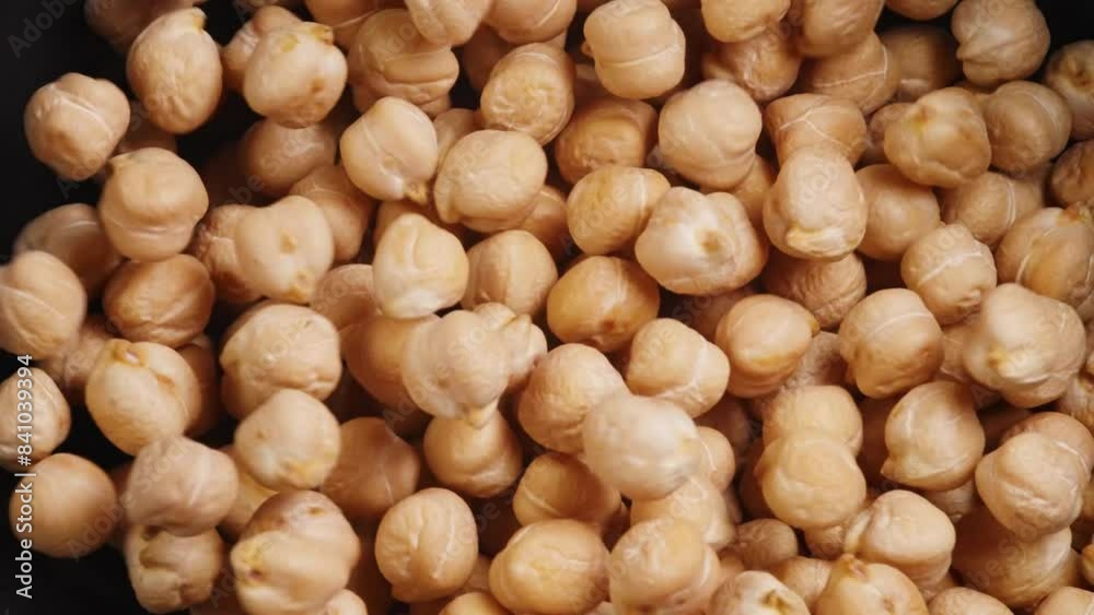 Raw Chickpeas slow motion Raw Chickpeas slow motion
