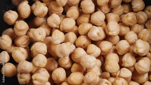 Raw Chickpeas slow motion