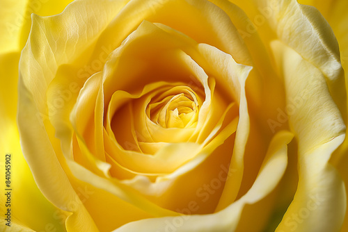 Macro shot of a yellow rose