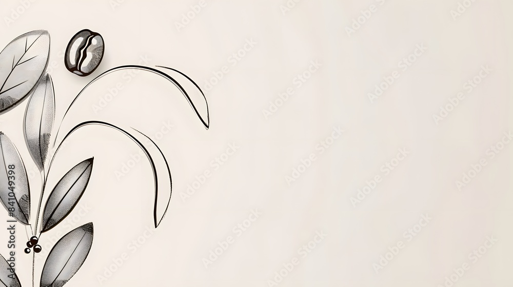 coffee bean and leaf vector coffee bean and leaf vector