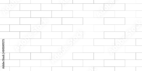 Stylish white tile. Seamless pattern texture background and wallpaper. Vector illustration. White brick wall background. bricks pattern. seamless brick wall.