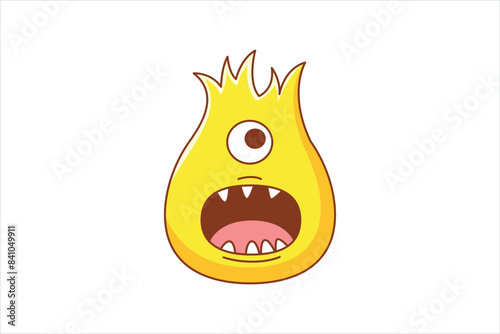 Troll Faces Flat Sticker Design