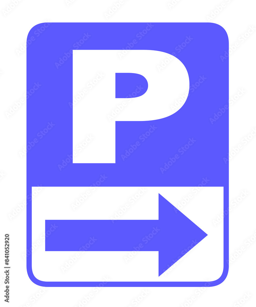 駐車場P方向案内アイコン