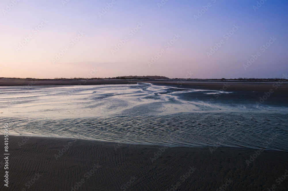 Fototapeta premium sunset on the river in brazil