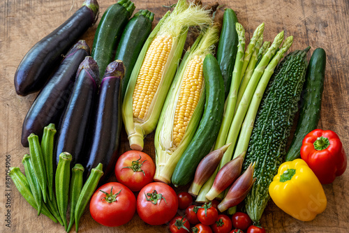 色とりどりの野菜　野菜集合 photo