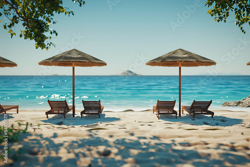 People relaxing and tanning at the beach  enjoying the sun  playing volleyball  and swimming