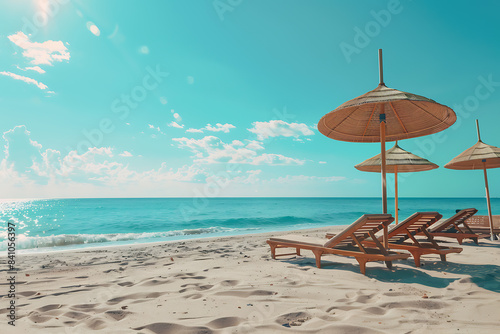 People relaxing and tanning at the beach  enjoying the sun  playing volleyball  and swimming