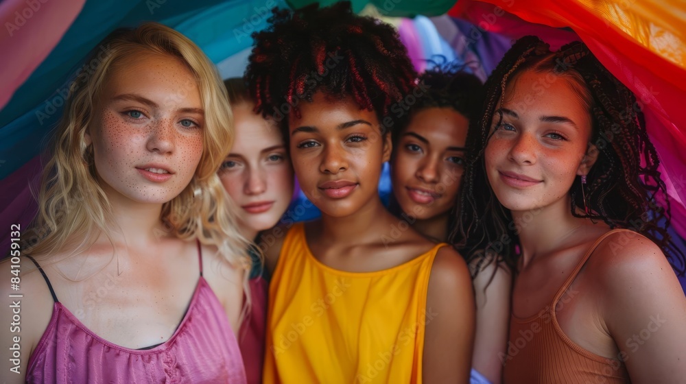 Body positivity and self acceptance diverse group of people confidently posing Body positivity and self acceptance diverse group of people confidently posing