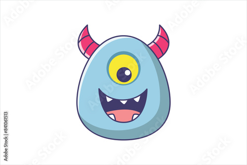 Troll Faces Flat Sticker Design